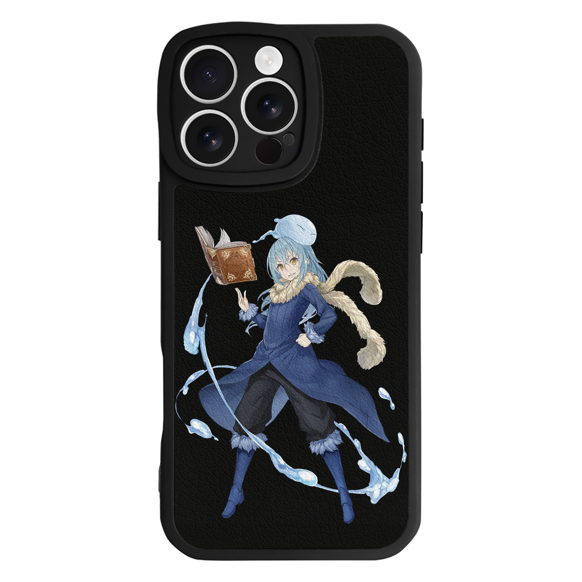 （画像用） 転スラ Regarding Reincarnated to Slime 【iPhone 16シリーズ対応】シリコンスマホケース（レザー調） 材質：シリコン